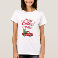 Merry Christmas Y'all Vintage Truck Christmas RW