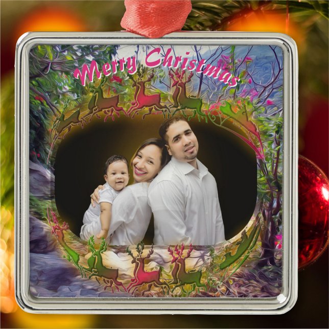 Merry Christmas Yelapa Trail 821 Metal Ornament (Creator Uploaded)