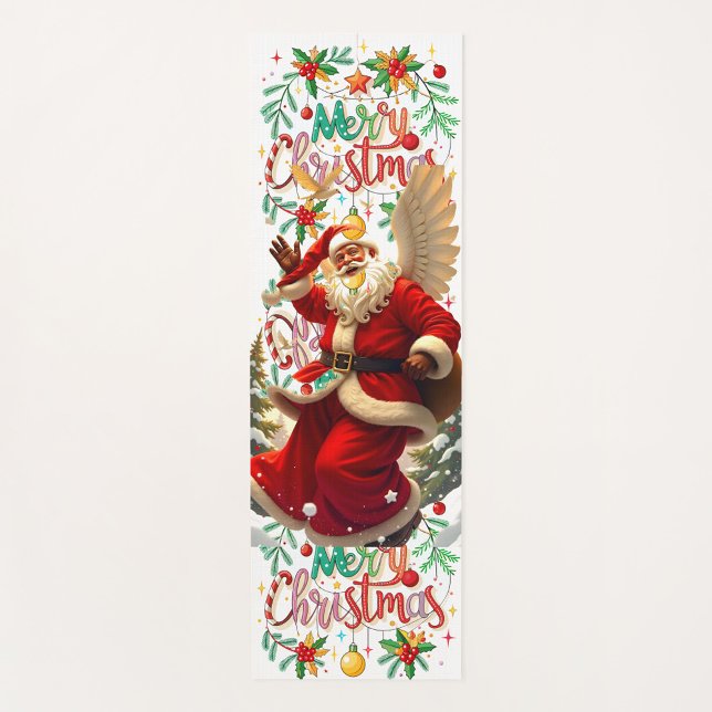 Merry Christmas Yoga Mat  (Custom yoga mats allow you to truly express your inner yogi. Namaste!)