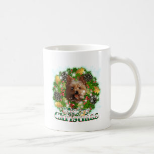 Merry Christmas Yorkie Coffee Mug