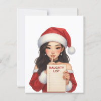Merry Christmas You're On My Naughty List Cute