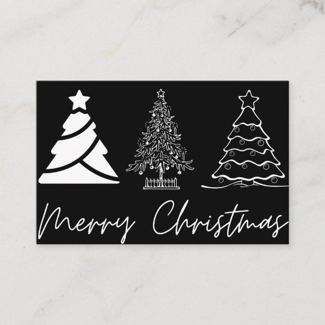 Merry christmass happy christmass business card (Front)