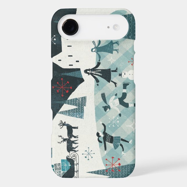 Merry Christmastime Skating Scene Case-Mate Samsung Galaxy Case (Back)