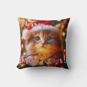 Merry Christmeows! Cat  Cushion