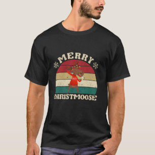 Merry Christmoose Christmas Moose Lovers Funny Xma T-Shirt