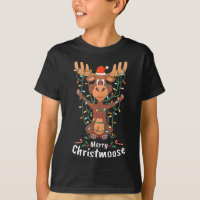 Merry Christmoose Christmas Moose Xmas Tree Lights