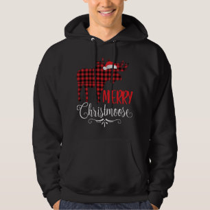 Merry Christmoose Family Christmas Pyjamas Moose Hoodie