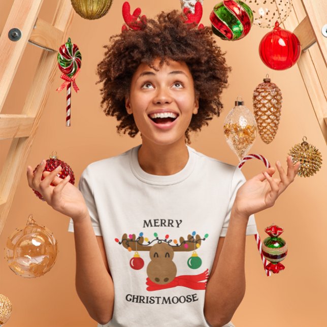 Merry Christmoose Funny Christmas T-Shirt (Creator Uploaded)