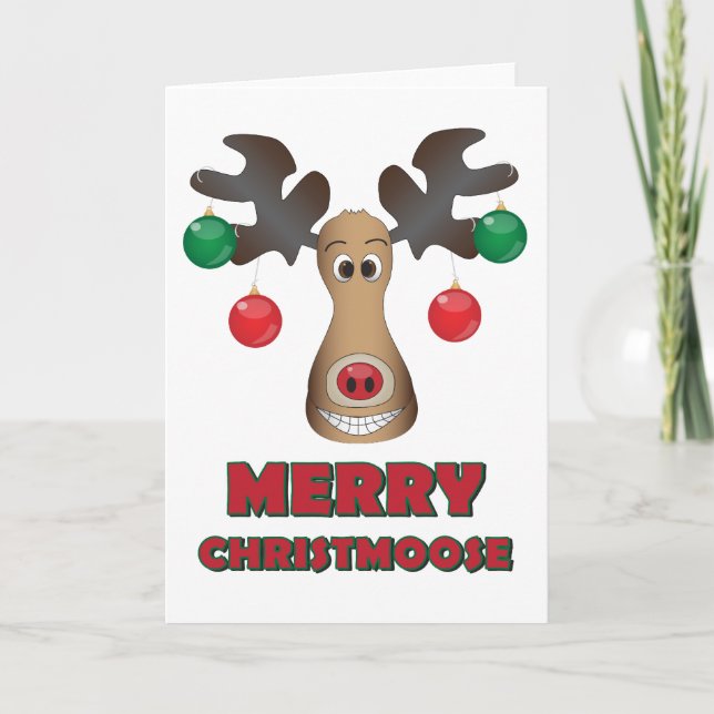 Merry Christmoose! Holiday Card (Front)
