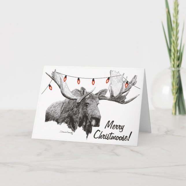 Merry Christmoose! Holiday Card (Front)