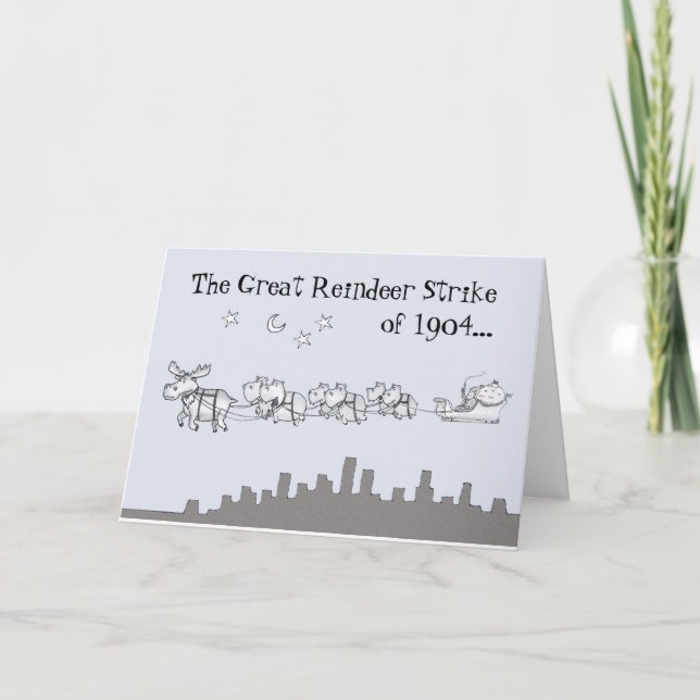 Merry Christmoose Holiday Card (Front)