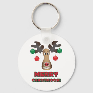 Merry Christmoose! Key Ring