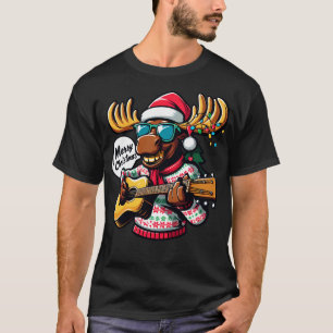 Merry Christmoose Moose Christmas 2024 2 T-Shirt