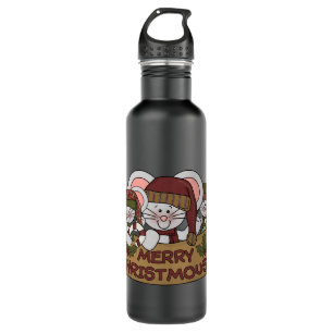 Merry Christmouse 710 Ml Water Bottle
