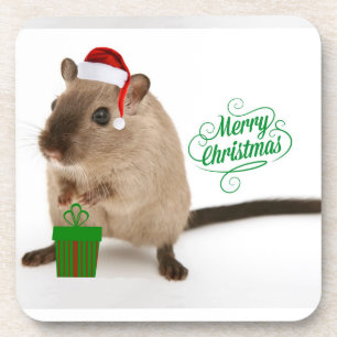 Merry Christmouse Coaster