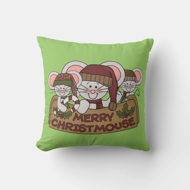 Merry Christmouse Cushion (Front)