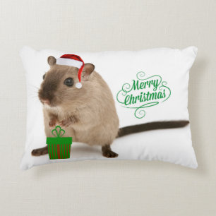 Merry Christmouse Decorative Cushion