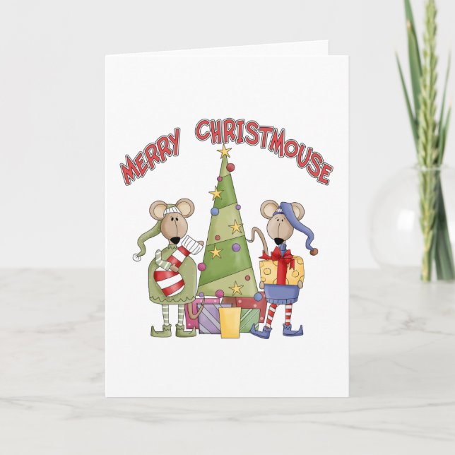 Merry Christmouse Holiday Card (Front)