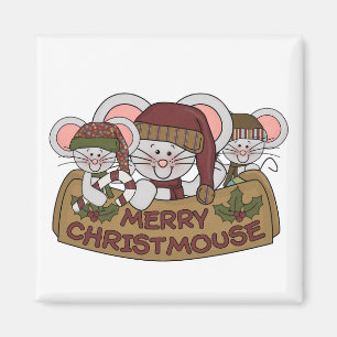 Merry Christmouse Magnet