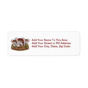 Merry Christmouse Return Address Label