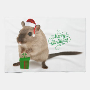 Merry Christmouse Tea Towel
