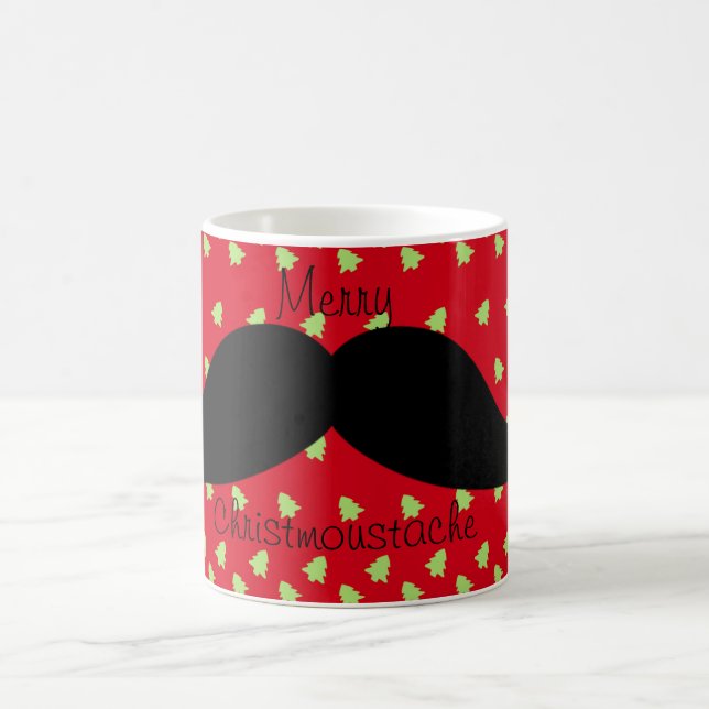Merry Christmoustache Coffee Mug (Center)
