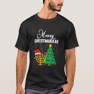 Merry Christmukkah Funny Hanukkah Christmas Jewis T-Shirt
