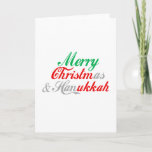 MERRY CHRISTMUKKAH HOLIDAY CARD<br><div class="desc">Holiday Humor T-shirts and Apparel Funny Holiday Gear: T-shirts,  Hoodies,  Stickers,  Buttons,  and gifts.</div>