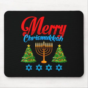 Merry Christmukkah Jewish Xmas Christmas Hanukkah  Mouse Pad