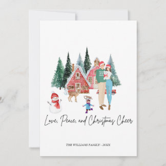 MERRY CHRITSMAS FESTIVE MODERN CUTE CARD 