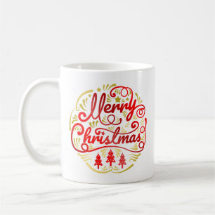 Merry Chrstmas Greetings - Button 1 Coffee Mug