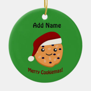 Merry Cookiemas Christmas cookie Ceramic Tree Decoration
