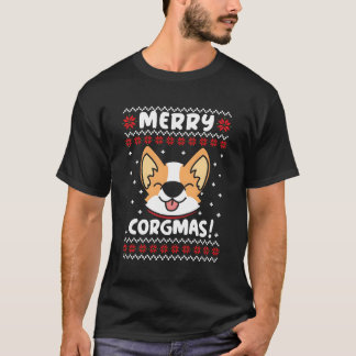 Merry Corgmas Corgi Dog Funny Ugly Gift For Christ T-Shirt