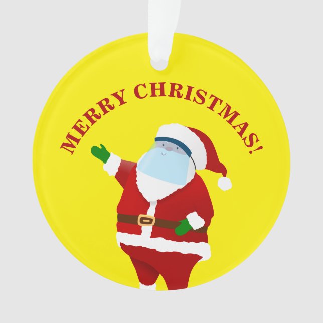 Merry Covid Christmas Ornament (Front)