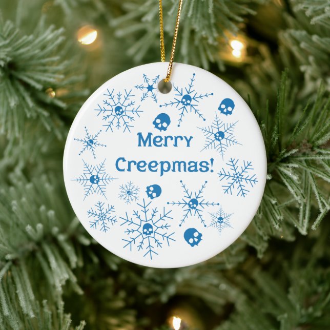 Merry Creepmas! Ceramic Ornament (Tree)