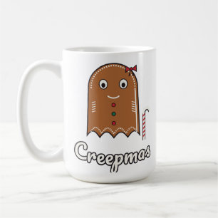 Merry Creepmas Gingerbread Ghost Coffee Mug