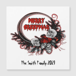  Merry Creepmas Horror Christmas Custom Magnet 