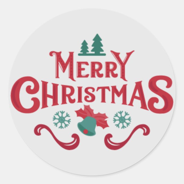 MERRY CRISTMAS STICKER (Front)