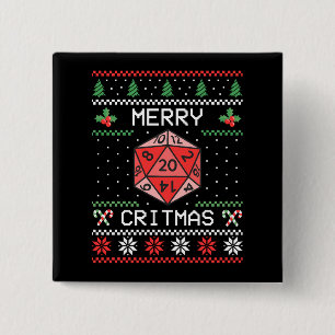 Merry Critmas II - Ugly Christmas 15 Cm Square Badge