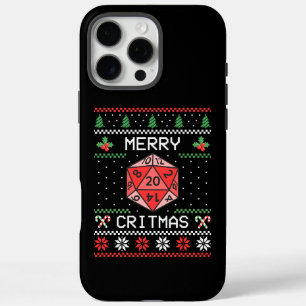Merry Critmas II - Ugly Christmas iPhone 16 Pro Max Case