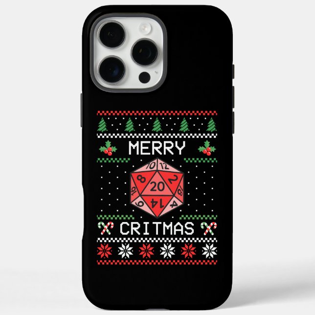 Merry Critmas II - Ugly Christmas Case-Mate iPhone Case (Back)