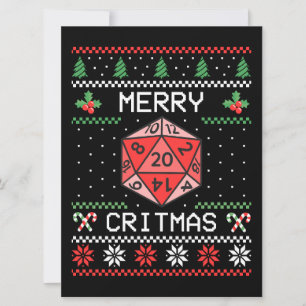 Merry Critmas II - Ugly Christmas Holiday Card