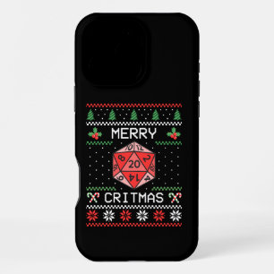 Merry Critmas II - Ugly Christmas iPhone 16 Pro Max Case