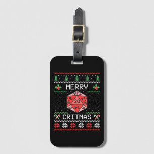 Merry Critmas II - Ugly Christmas Luggage Tag