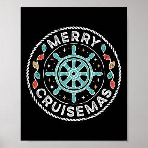 Merry Cruise-mas Matching Family Christmas Cruise Poster