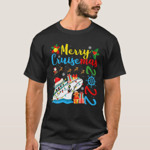 Merry Cruisemas 2022 Christmas Santa Reindeer Fami T-Shirt