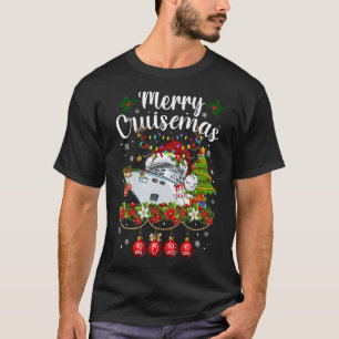 Merry Cruisemas 2022 Cruise Santa Hat Reindeer Xma T-Shirt