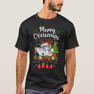 Merry Cruisemas 2022 Cruise Santa Hat Reindeer Xma T-Shirt