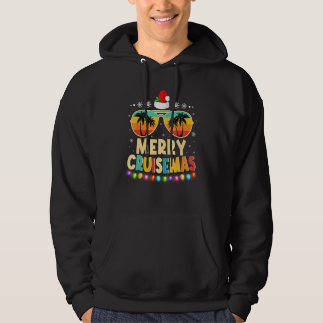 Merry Cruisemas 2023 Funny Christmas Santa Reindee Hoodie (Front)