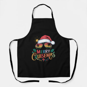 Merry Cruisemas 2024 Christmas Santa Reindeer  Apron